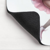 Kunstschaatser met roze Schaatsen Muismat (Hoek)