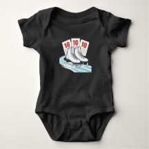Kunstschaatser met scorekaarten - Baby T-shirts
