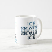 Kunstschaatser met scorekaarten - Mokken (Voorkant rechts)