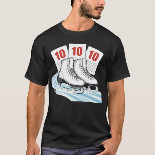 Kunstschaatser met scorekaarten - Shirts & Sweater (Voorkant)