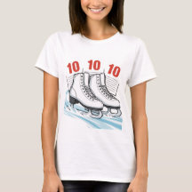 Kunstschaatser met scorekaarten - T-shirts en trui