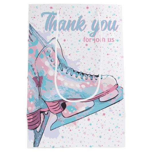 Kunstschaatsfeest Medium Cadeauzakje (Achterkant)