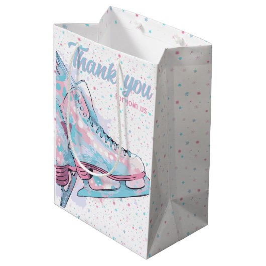 Kunstschaatsfeest Medium Cadeauzakje (Achterkant Gekanteld)