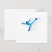 Kunstschaatsmeisje Winter Sport Cadeau Kaart (Voorkant / Achterkant)