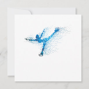 Kunstschaatsmeisje Winter Sport Cadeau Kaart