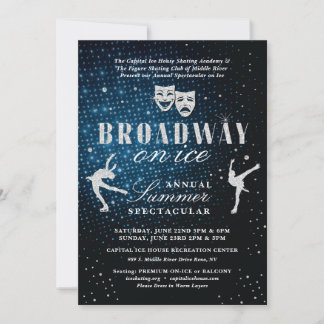 Kunstschaatsshow Uitnodiging Broadway op Ijs