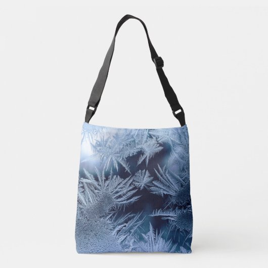 Kunstschaattypografie Frozen Crossbody Tas (Achterkant)
