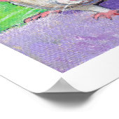 Kunstschatje leuk om vriendelijke witte ratten te  poster (Hoek)