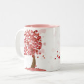 Kunstschattige kunsten tweekleurige koffiemok (Voorkant links)