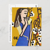 Kunstschau Wien Kunst door Kokoschka Briefkaart (Voorkant / Achterkant)