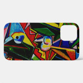 Kunstschilder Abstracte driehoekskromme vierkant, Case-Mate iPhone Case (Achterkant (horizontaal))