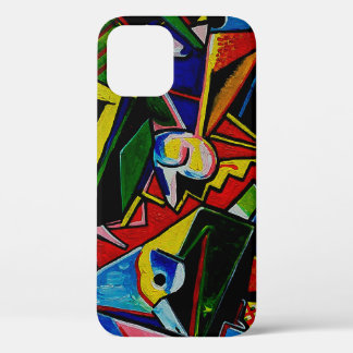 Kunstschilder Abstracte driehoekskromme vierkant,  Case-Mate iPhone Case