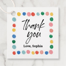 Kunstschilder Birthday Party Dank je voor de tags Bedankjes Labels