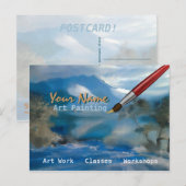 Kunstschilder - Briefkaart (Voorkant / Achterkant)