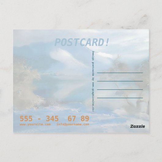 Kunstschilder - Briefkaart (Achterkant)