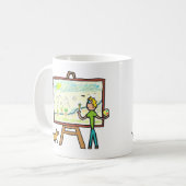 Kunstschilder Koffiemok (Voorkant links)