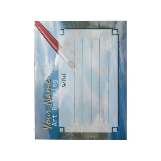 Kunstschilder - Notitieblok (Linkerzijde)