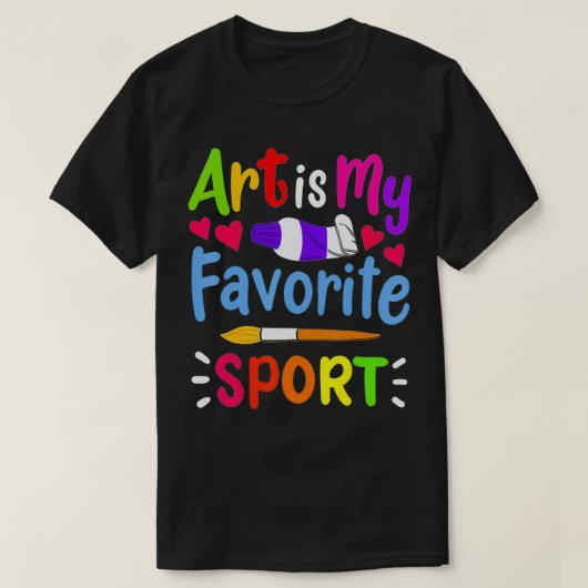 Kunstschilder T-shirt (Design voorkant)