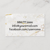 Kunstschilder van de moderne marmer visitekaartje (Achterkant)