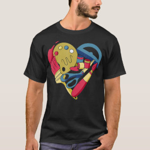 Kunstschilder van liefde Kunstschilder Kunstschild T-shirt