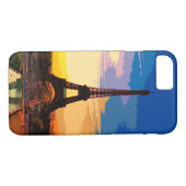 Kunstschilder voor Eiffel Tower Case-Mate iPhone Case (Achterkant (Horizontaal))