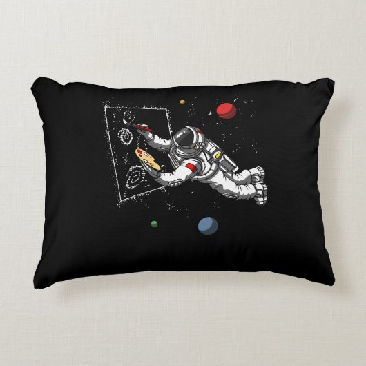 Kunstschilder voor ruimteastronaut Cosmic Galaxy A Accent Kussen (Voorkant)