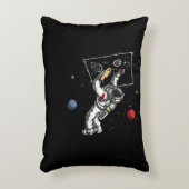 Kunstschilder voor ruimteastronaut Cosmic Galaxy A Accent Kussen (Voorkant(Verticaal))