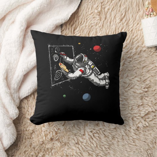 Kunstschilder voor ruimteastronaut Cosmic Galaxy A Kussen (Deken)