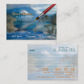 Kunstschilder - Zakelijk, profielkaart Visitekaartje (Voorkant / Achterkant)