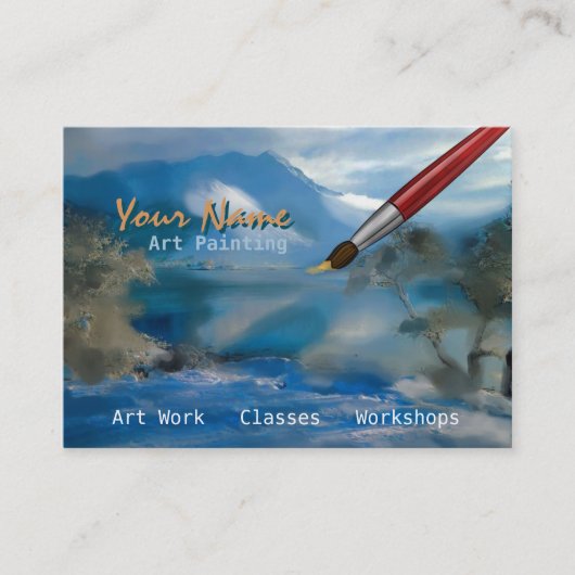 Kunstschilder - Zakelijk, profielkaart Visitekaartje (Voorkant)