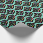  kunstschilderbloemmozaïek cadeaupapier (Hoek)