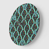  kunstschilderbloemmozaïek grote klok (Hoek)