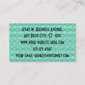  kunstschilderbloemmozaïek visitekaartje (Achterkant)