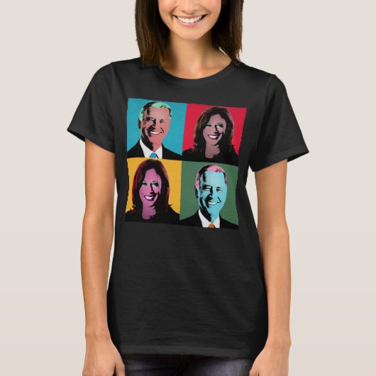 Kunstschilderen voor BIDEN/HARRIS-Pop T-shirt (Voorkant)