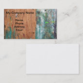 Kunstschilderesel met meerdere kleuren visitekaartje (Voorkant / Achterkant)