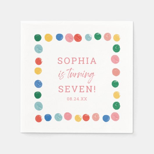 Kunstschilderfeest Meisschilderdag Servet (Voorkant)