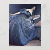 Kunstschilderij Althea blauw mode Briefkaart (Voorkant)