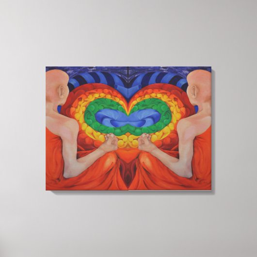 Kunstschilderij canvasprint Conversatie dubbel Canvas Afdruk (Voorkant)