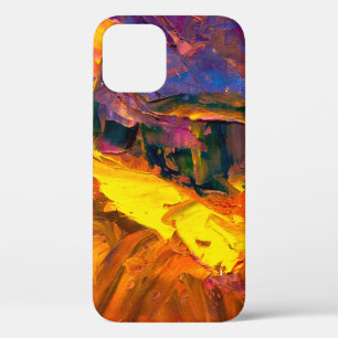 Kunstschilderij met paletkniefsel, canvas, abs Case-Mate iPhone case