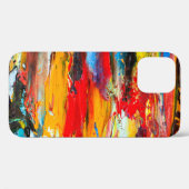 Kunstschilderij met paletmessenzwart, parijs, rood Case-Mate iPhone case (Achterkant (horizontaal))