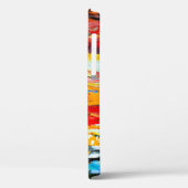 Kunstschilderij met paletmessenzwart, parijs, rood Case-Mate iPhone case (Achterkant / Links)