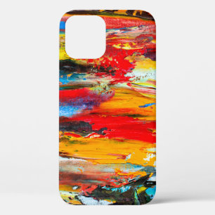 Kunstschilderij met paletmessenzwart, parijs, rood Case-Mate iPhone case