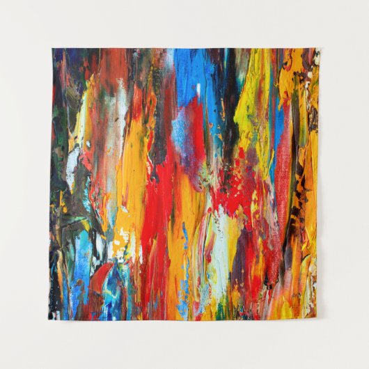 Kunstschilderij met paletmessenzwart, parijs, rood wandkleed (Voorkant (horizontaal))