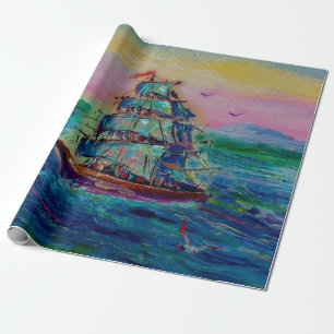Kunstschilderij Oliekleurskoppie met geluk thailan Cadeaupapier