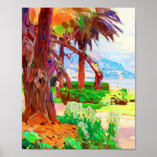 Kunstschilderij van Carl Moll Poster