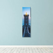 Kunstschilderij van de vuurtoren van de Kormorte V Canvas Afdruk (Insitu (Houten vloer))