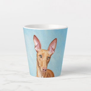 Kunstschilderij van een Pharaoh Hound - Lieve orig Latte Mok
