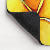 Kunstschilderij van Frangipani waterverf Muismat (Hoek)