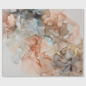 Kunstschilderij van natuurluxe abstracte vloeistof cadeaupapier (Vlak)