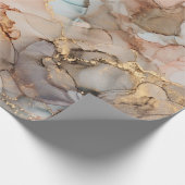 Kunstschilderij van natuurluxe abstracte vloeistof cadeaupapier (Hoek)